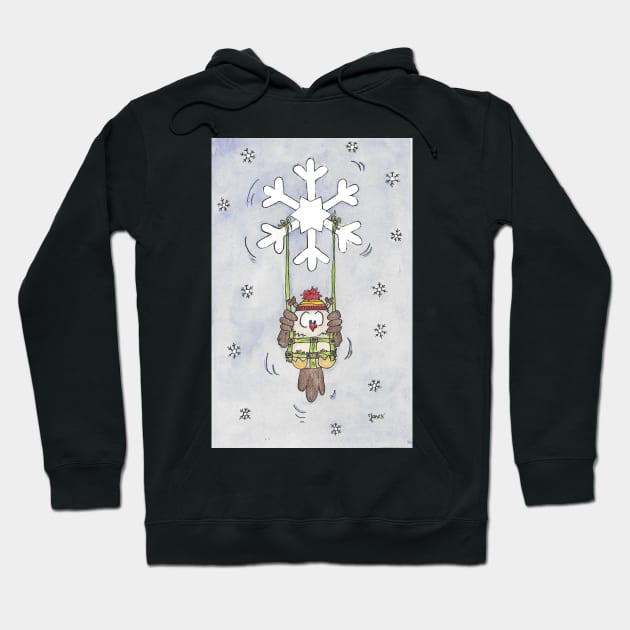 Snowflake Owl Hoodie by nicolejanes